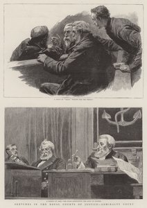 Bocetos en los Tribunales Reales de Justicia, Tribunal de Almirantazgo